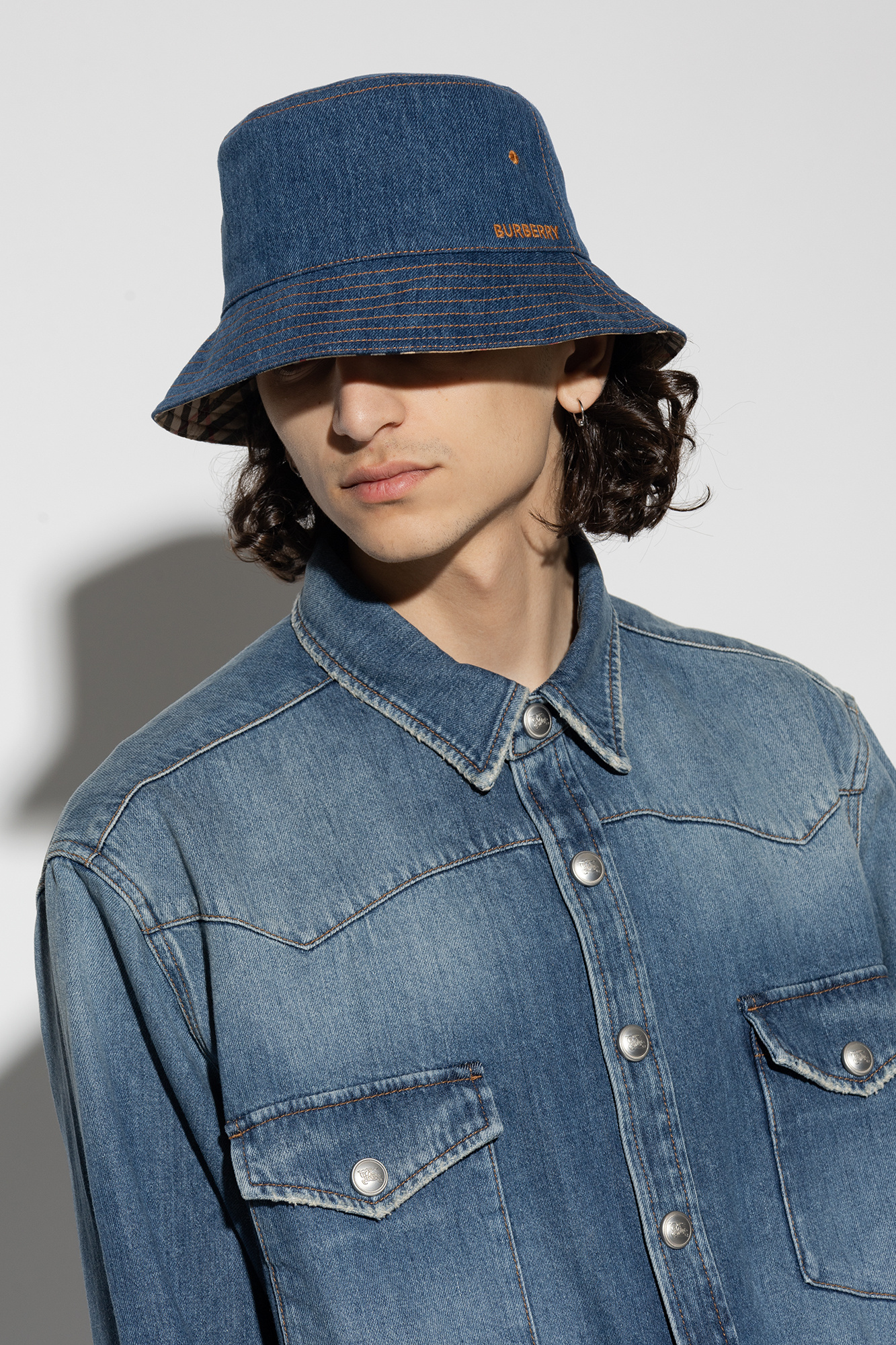 Burberry shop denim hat